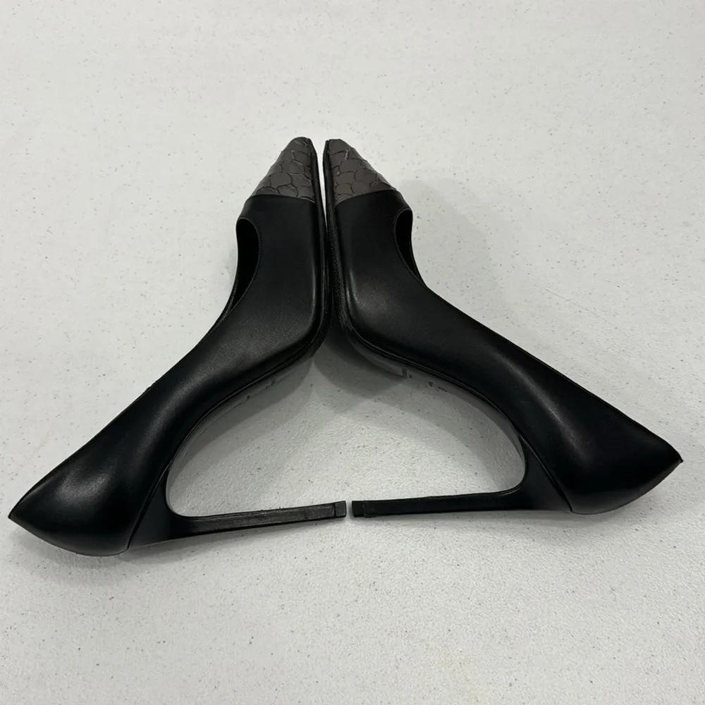 Saint Laurent Paris Janis Python Cap Pointy Pump heels - Picture 6 of 10